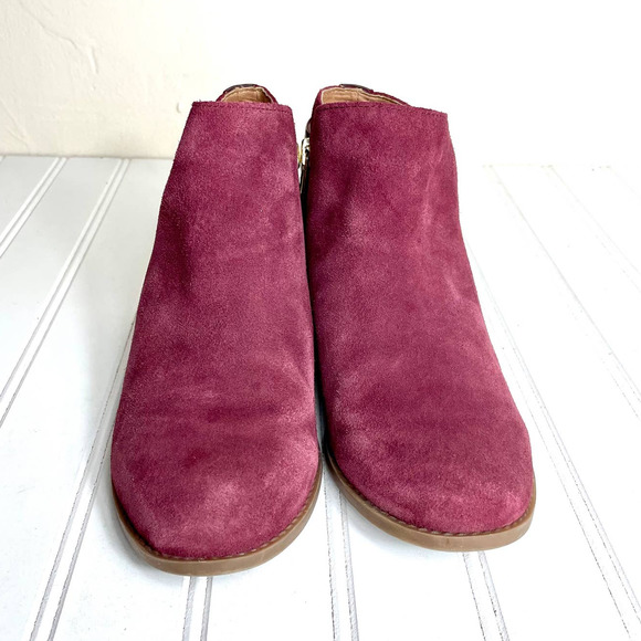 Vionic Millie Burgundy Booties Size 6 W - Picture 2 of 9